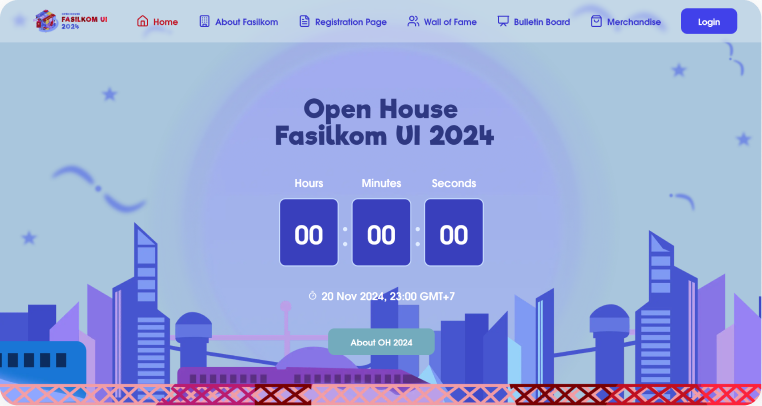 Open House Fasilkom UI Main Website 1