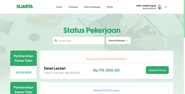 Sijarta - Home Service Web Application
