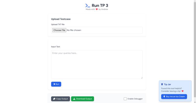 TepeRunner - Test Case Runner Website Application